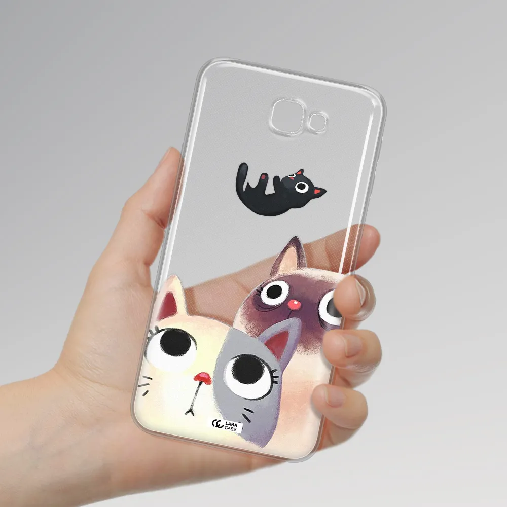 Falling Kitten Watercolor Samsung J7 Prim Clear TPU Case