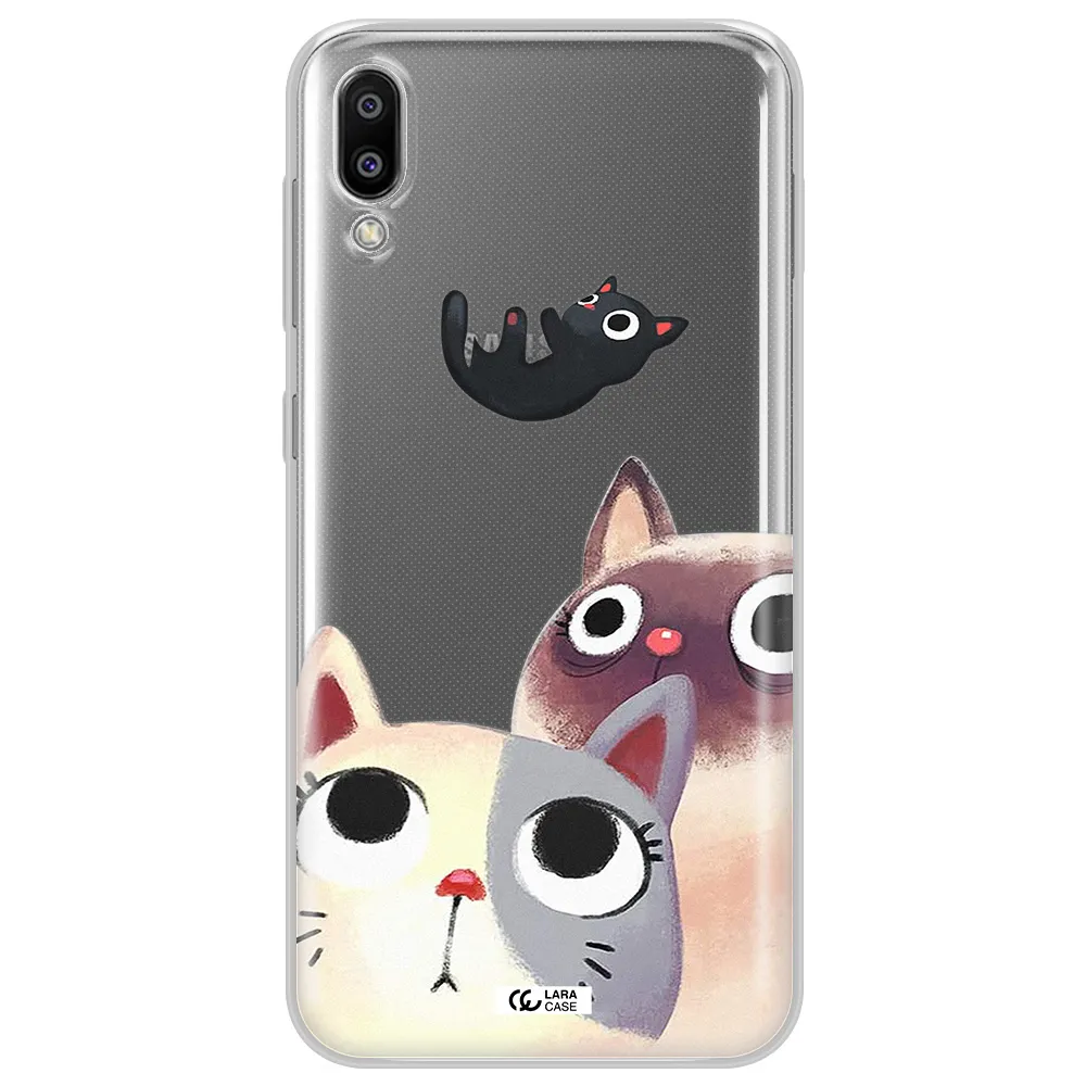 Falling Kitten Watercolor Samsung M10 Clear TPU Case