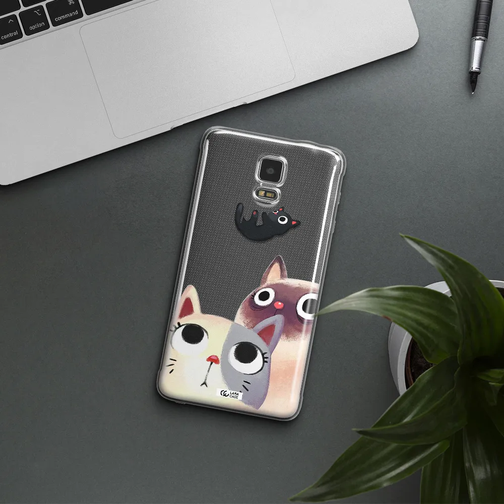 Falling Kitten Watercolor Samsung Note 4 Clear TPU Case
