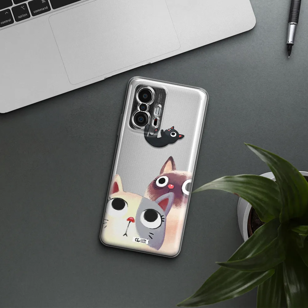 Falling Kitten Watercolor Xiaomi 11T Clear Tpu Case
