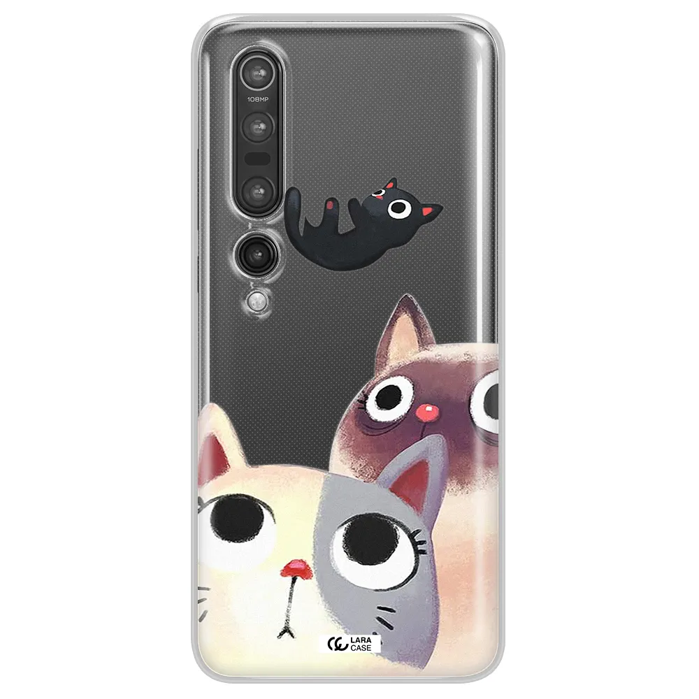 Falling Kitten Watercolor Xiaomi Mi 10 Pro Clear TPU Case