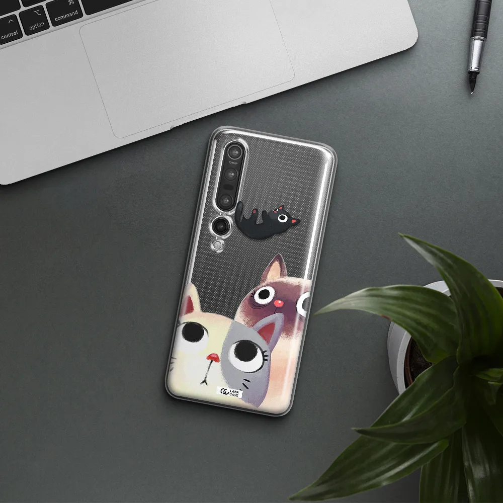 Falling Kitten Watercolor Xiaomi Mi 10 Pro Clear TPU Case