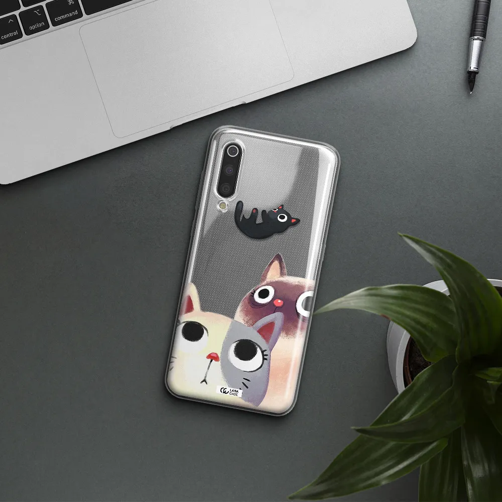 Falling Kitten Watercolor Xiaomi Mi 9 Clear TPU Case