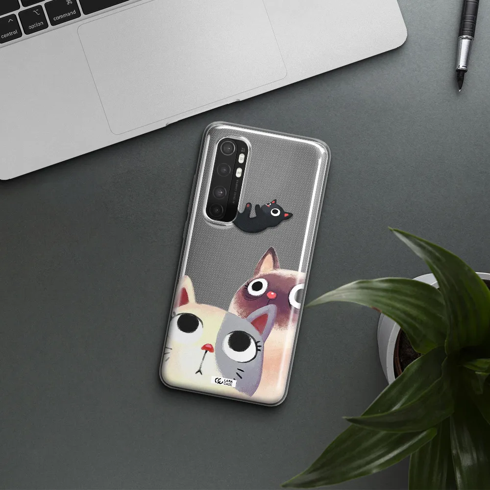 Falling Kitten Watercolor Xiaomi Mi Note 10 Lite Clear TPU Case