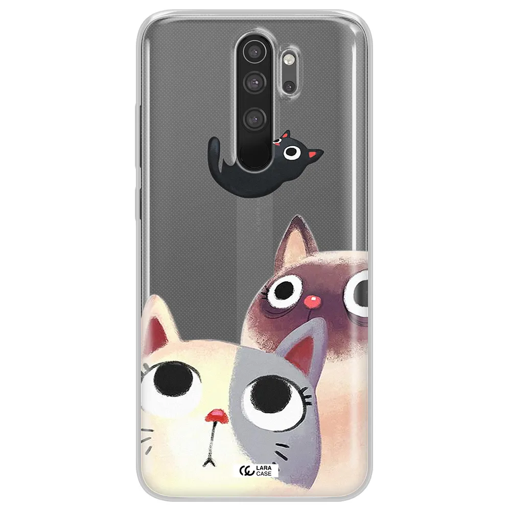 Falling Kitten Watercolor Xiaomi Note 8 Pro Clear TPU Case