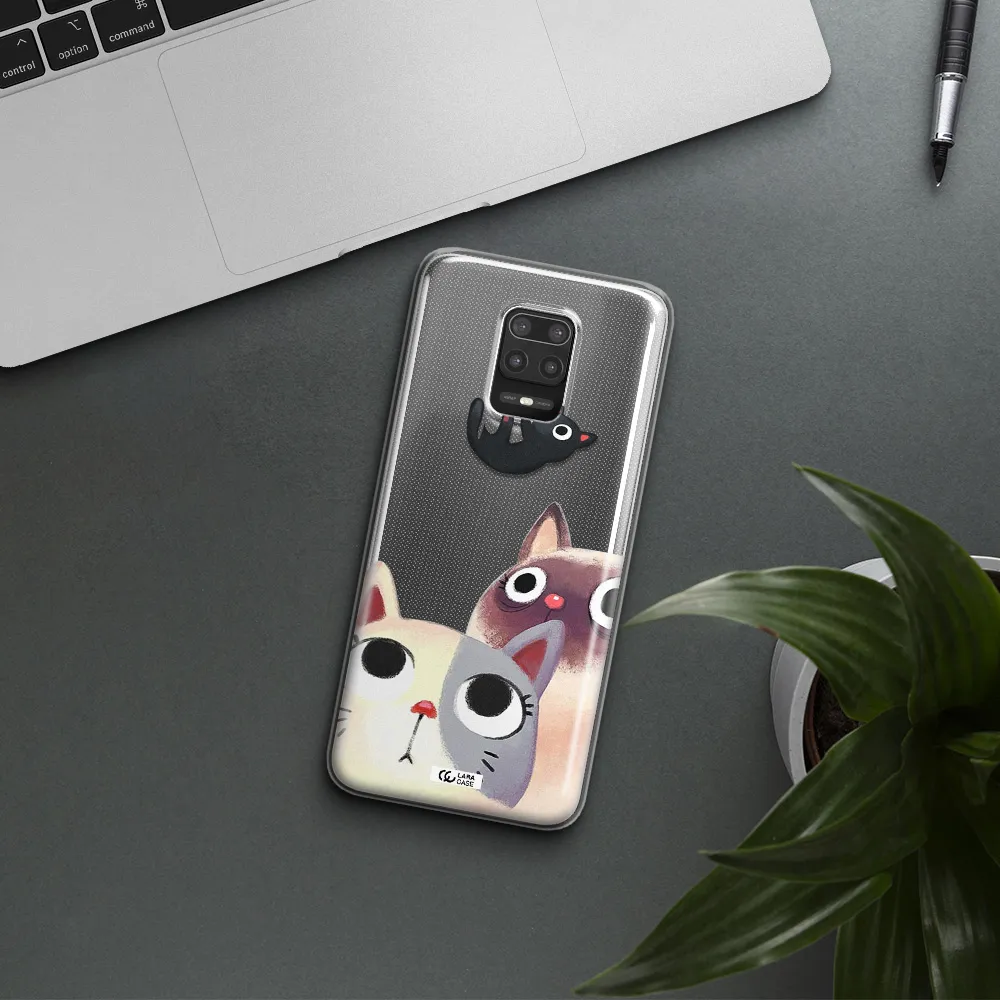 Falling Kitten Watercolor Xiaomi Note 9S Clear TPU Case