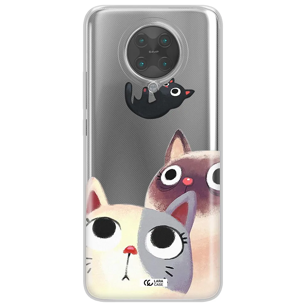 Falling Kitten Watercolor Xiaomi Poco F2 Pro Clear TPU Case