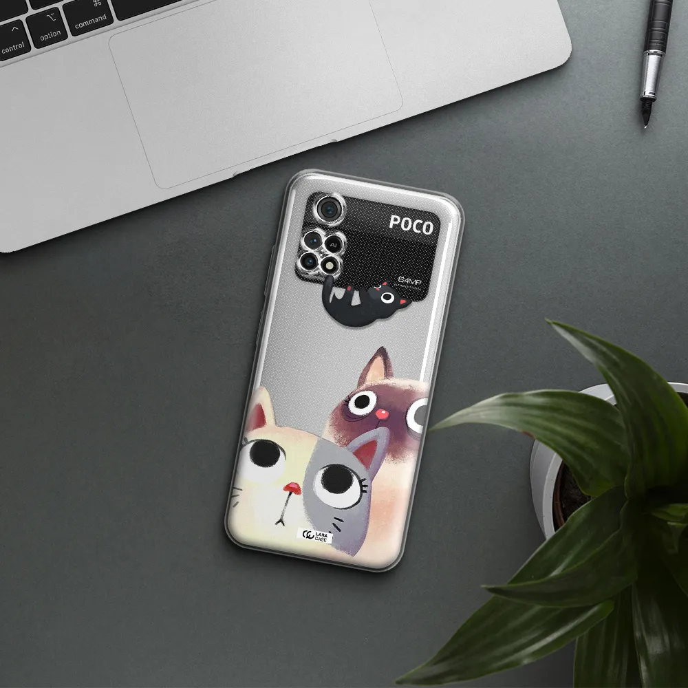 Falling Kitten Watercolor Xiaomi Poco M4 Pro 4G Clear Tpu Case