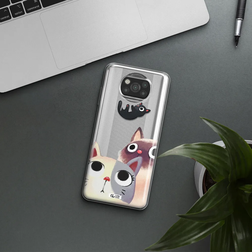 Falling Kitten Watercolor Xiaomi Poco X3 Clear TPU Case