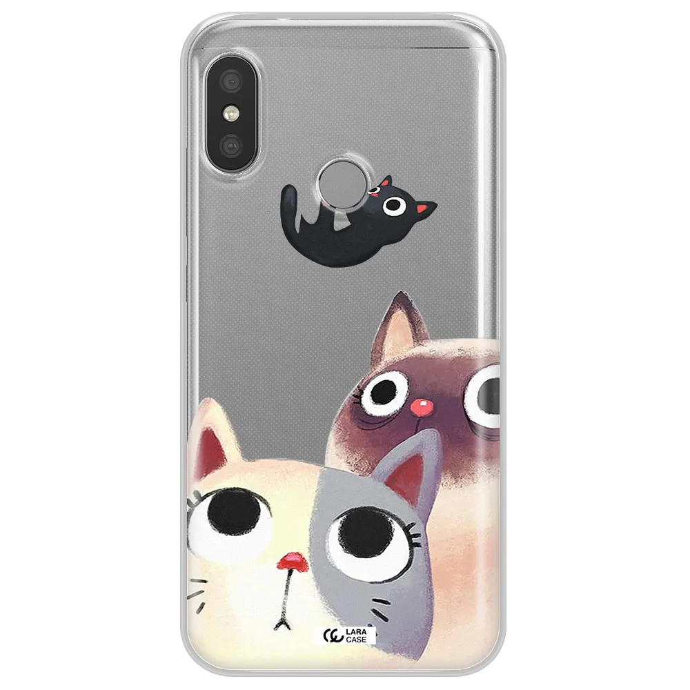 Falling Kitten Watercolor Xiaomi Redmi 6 Pro Clear TPU Case