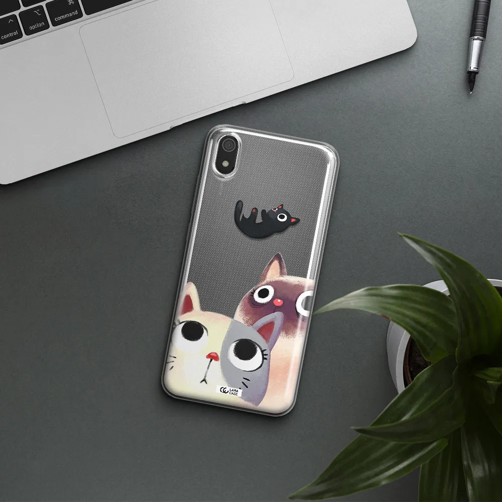 Falling Kitten Watercolor Xiaomi Redmi 7A Clear TPU Case