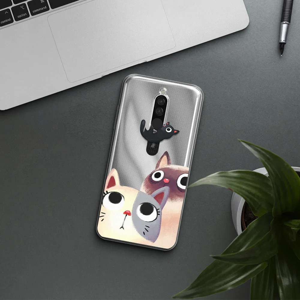 Falling Kitten Watercolor Xiaomi Redmi 8 Clear Tpu Case