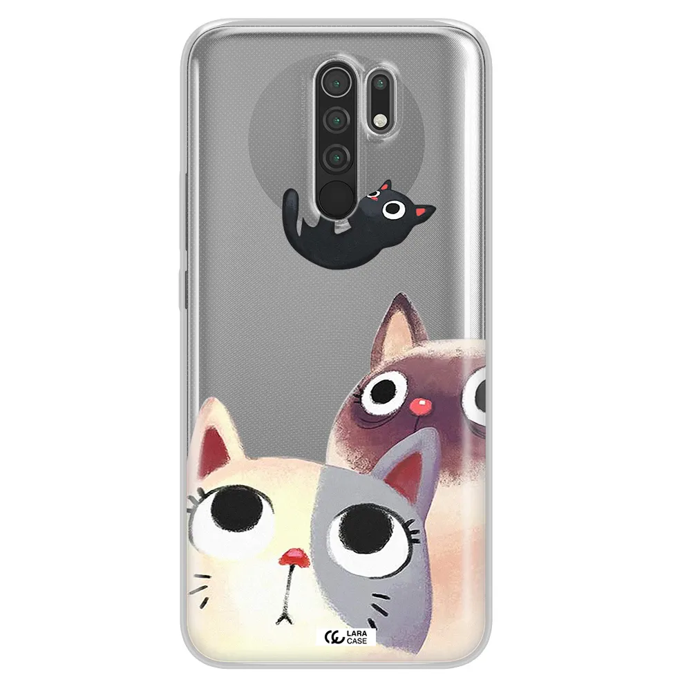Falling Kitten Watercolor Xiaomi Redmi 9 Clear TPU Case