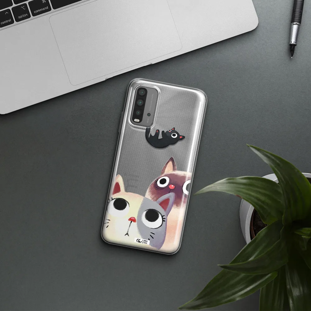 Falling Kitten Watercolor Xiaomi Redmi 9T Clear TPU Case