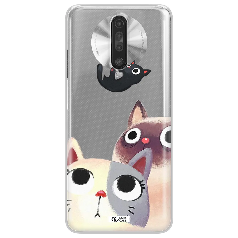 Falling Kitten Watercolor Xiaomi Redmi K30 Clear TPU Case