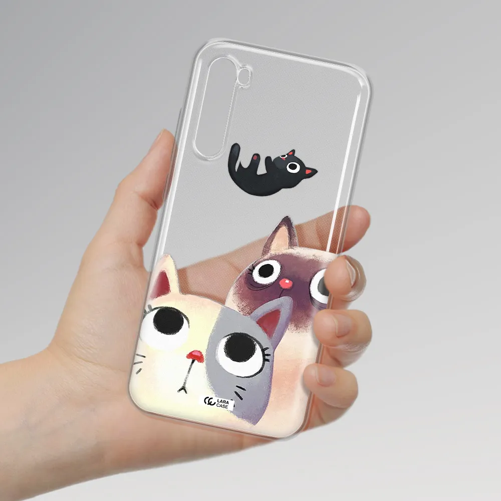 Falling Kitten Watercolor Xiaomi Redmi Note 8T Clear Tpu Case