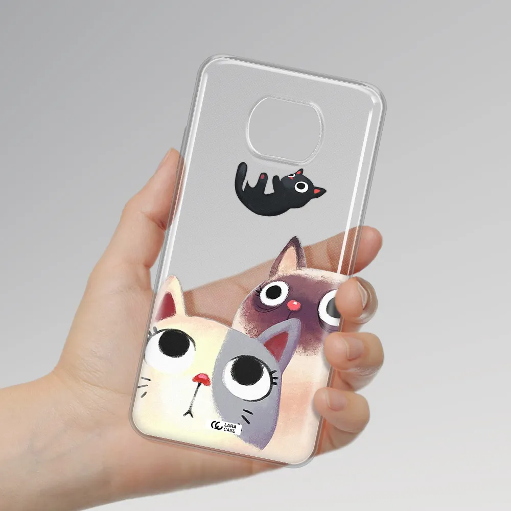 Falling Kitten Watercolor Xiaomi Redmi Note 9T Clear Tpu Case