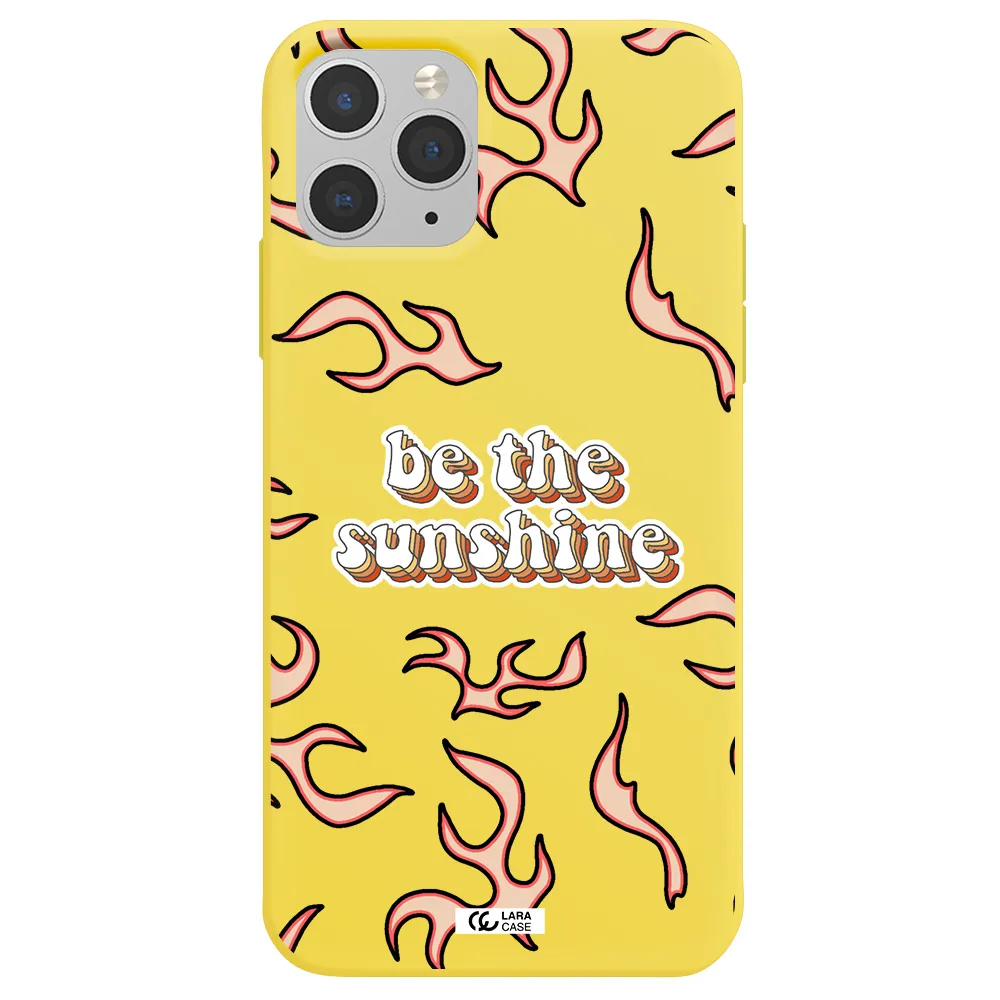 Be The Sunshine Apple iPhone 11 pro max Silicone canary yellow Case