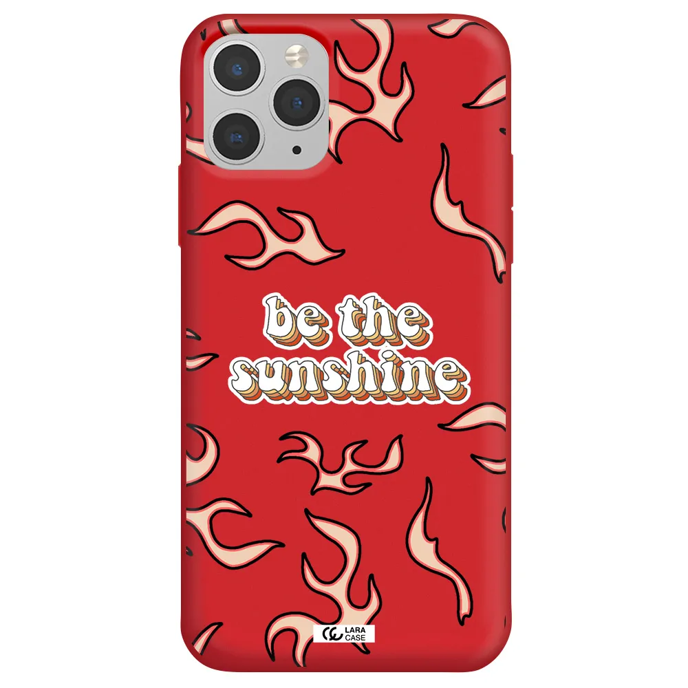 Be The Sunshine Apple iPhone 11 pro max Silicone Imperial Red Case