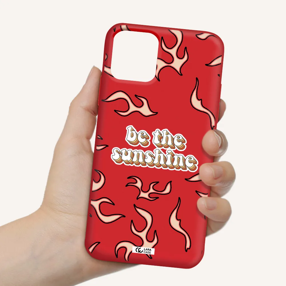 Be The Sunshine Apple iPhone 11 pro max Silicone Imperial Red Case