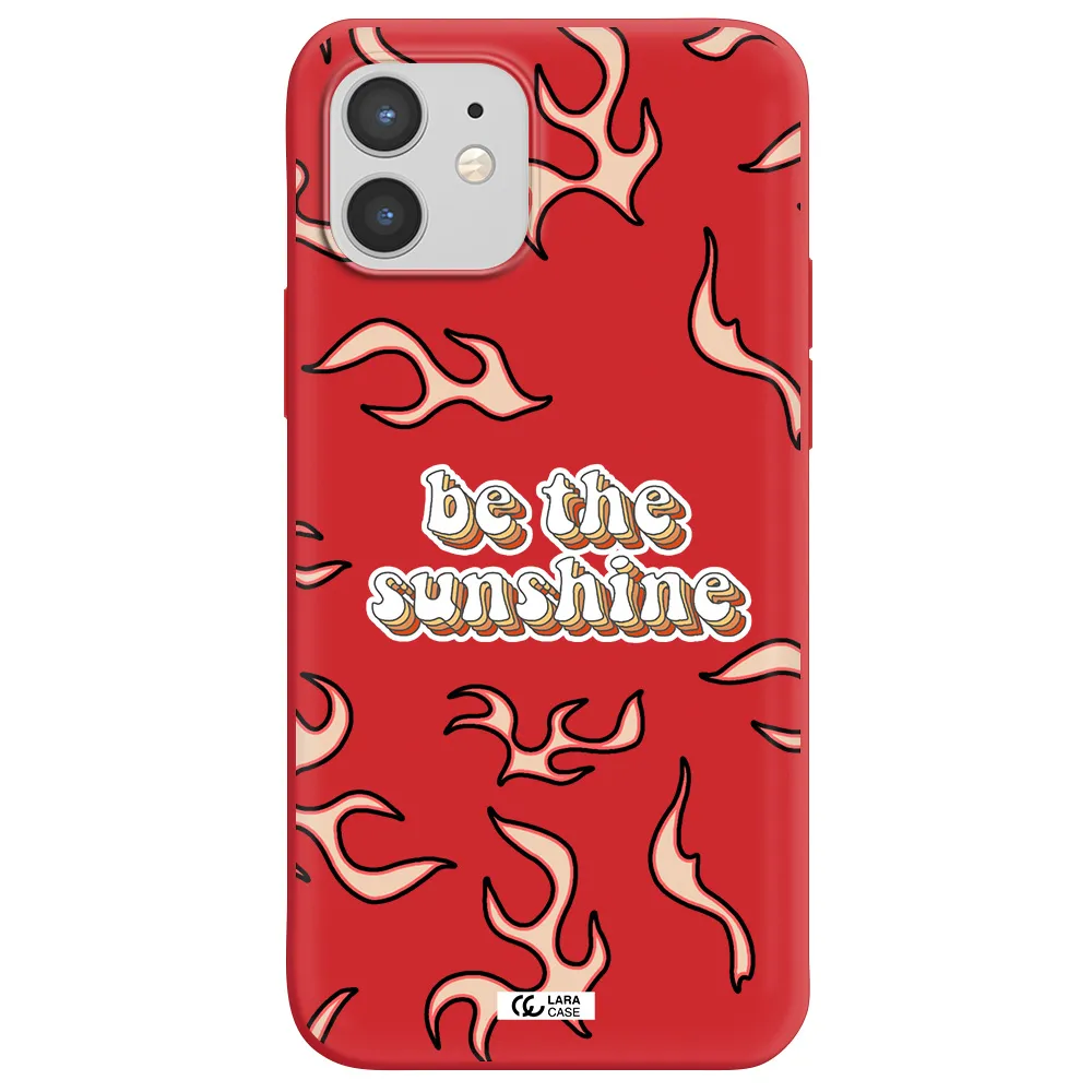 Be The Sunshine Apple iPhone 12 mini Silicone Imperial Red Case