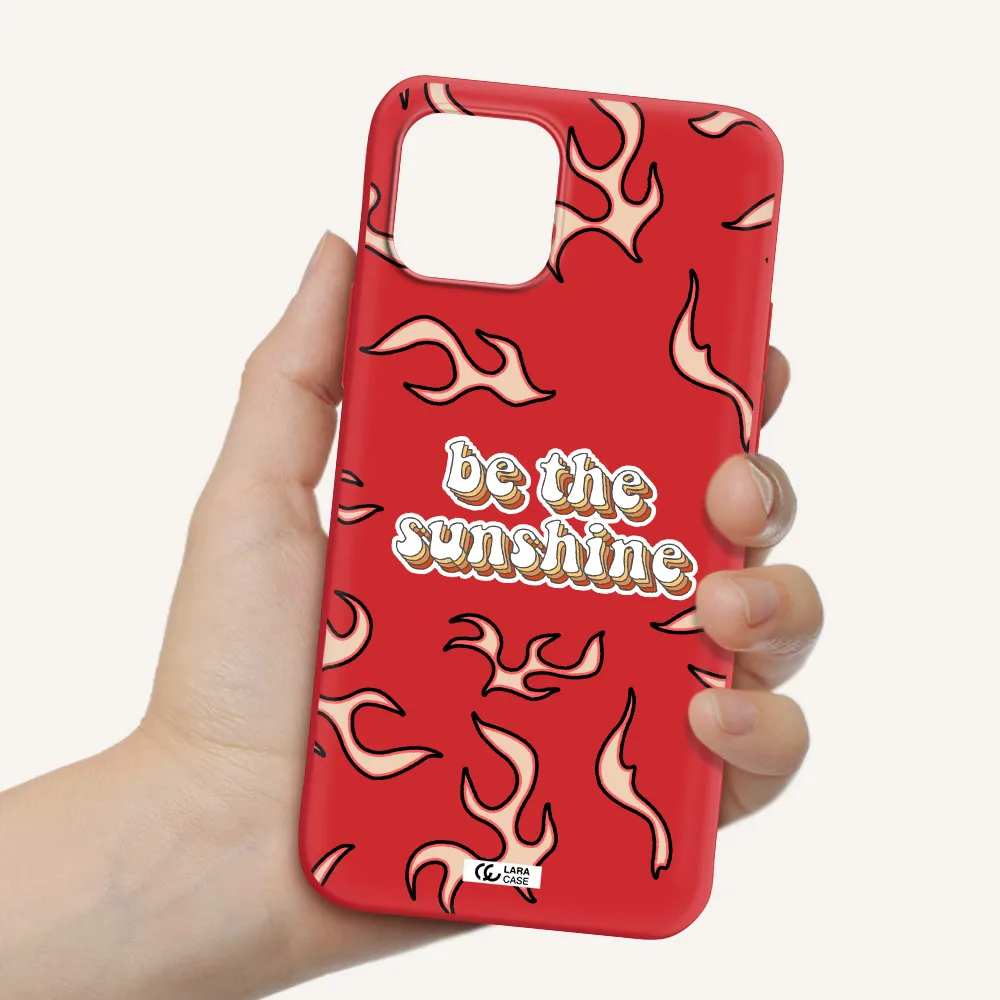 Be The Sunshine Apple iPhone 12 mini Silicone Imperial Red Case