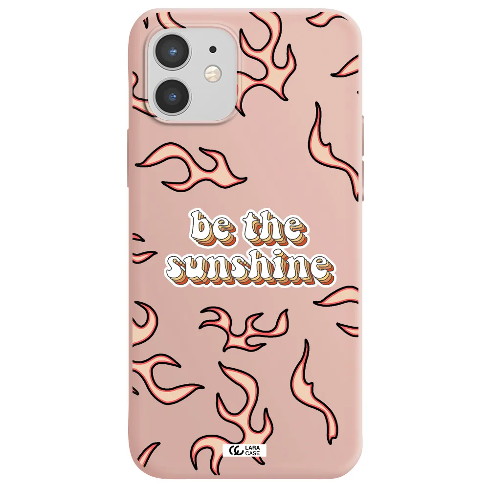 Be The Sunshine Apple iPhone 12 mini Silicone pastel pink Case
