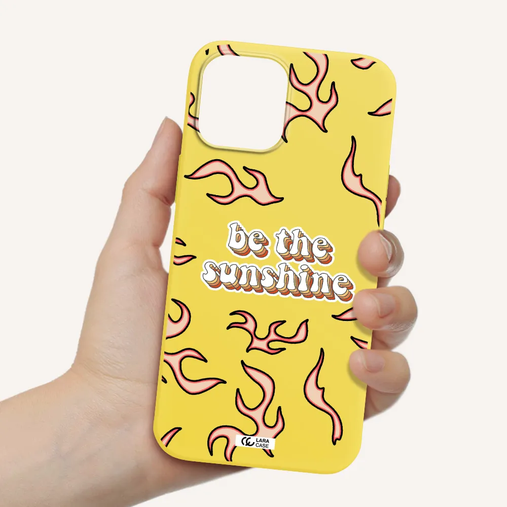 Be The Sunshine Apple iPhone 12 pro max Silicone canary yellow Case