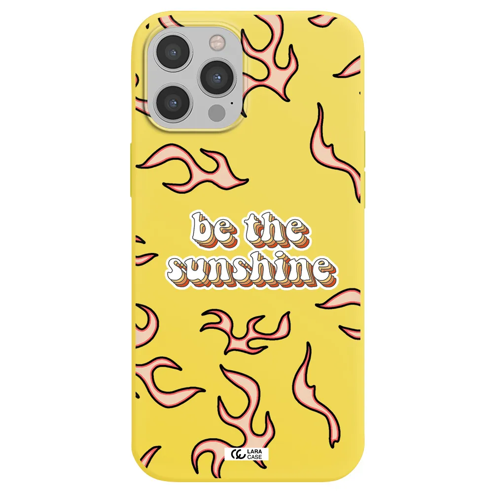 Be The Sunshine Apple iPhone 12 pro Silicone canary yellow Case
