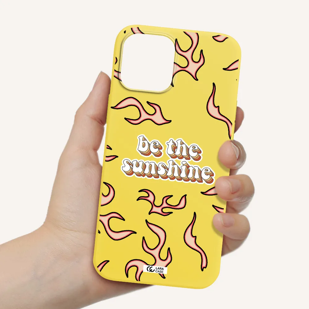 Be The Sunshine Apple iPhone 12 pro Silicone canary yellow Case