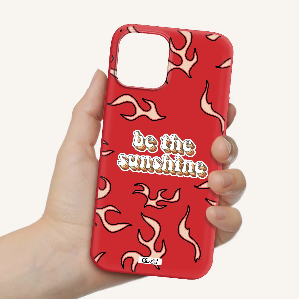 Be The Sunshine Apple iPhone 12 pro Silicone Imperial Red Case