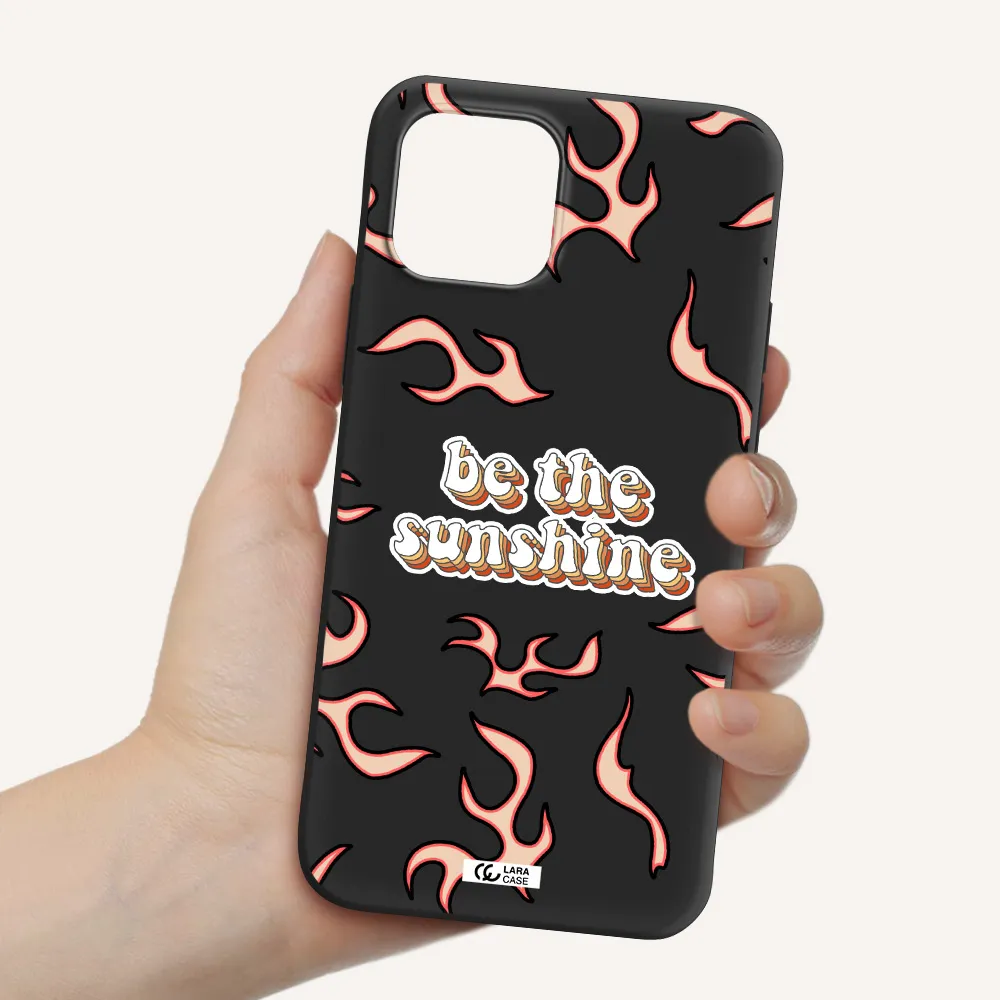 Be The Sunshine Apple iPhone 12 Silicone black Case