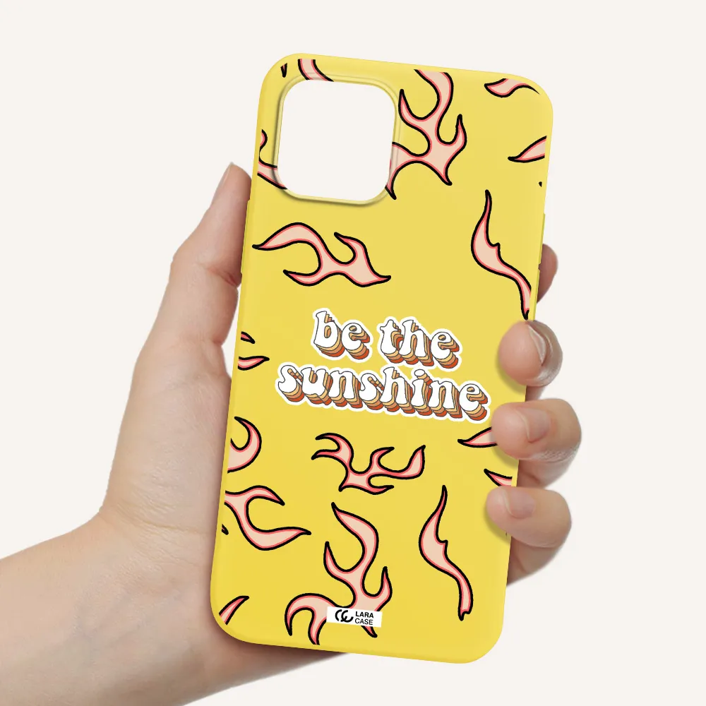 Be The Sunshine Apple iPhone 12 Silicone canary yellow Case