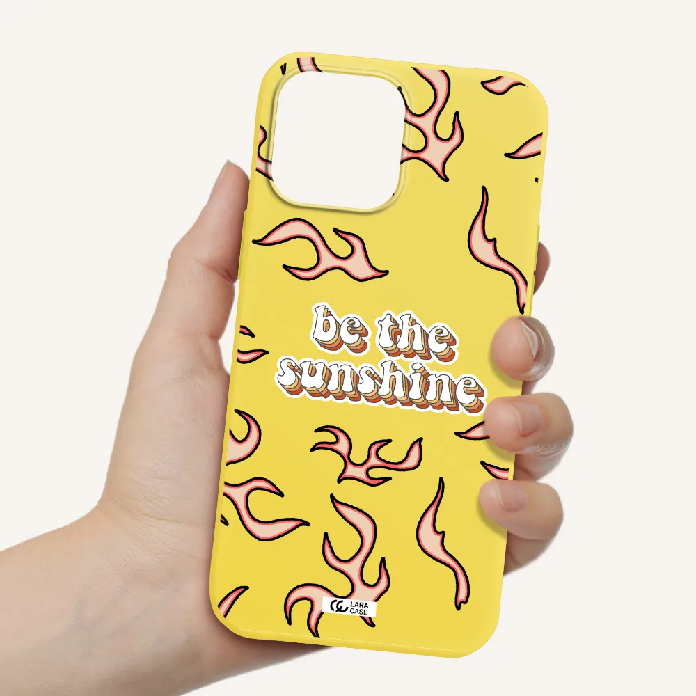 Be The Sunshine Apple iPhone 13 Pro Max Silicone canary yellow Case