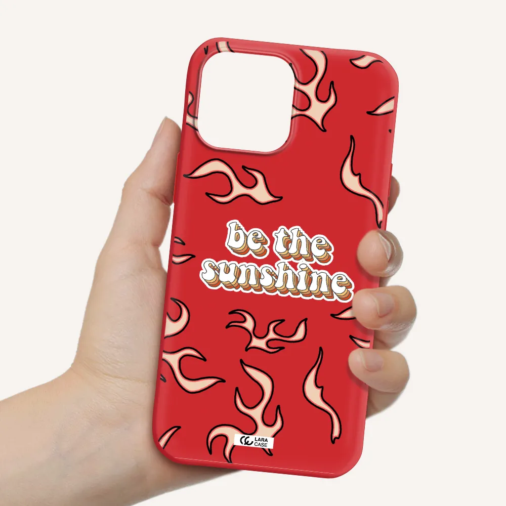 Be The Sunshine Apple iPhone 13 Pro Max Silicone Imperial Red Case