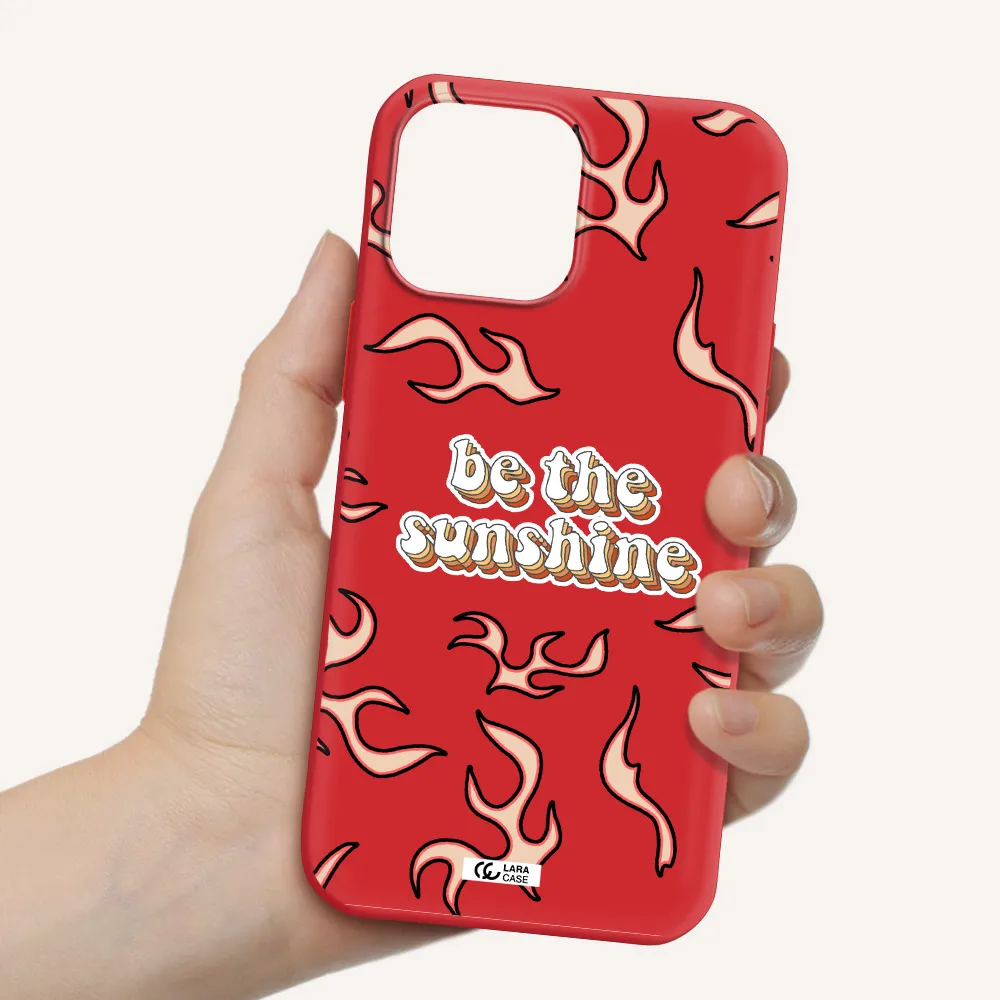 Be The Sunshine Apple iPhone 13 Pro Silicone Imperial Red Case
