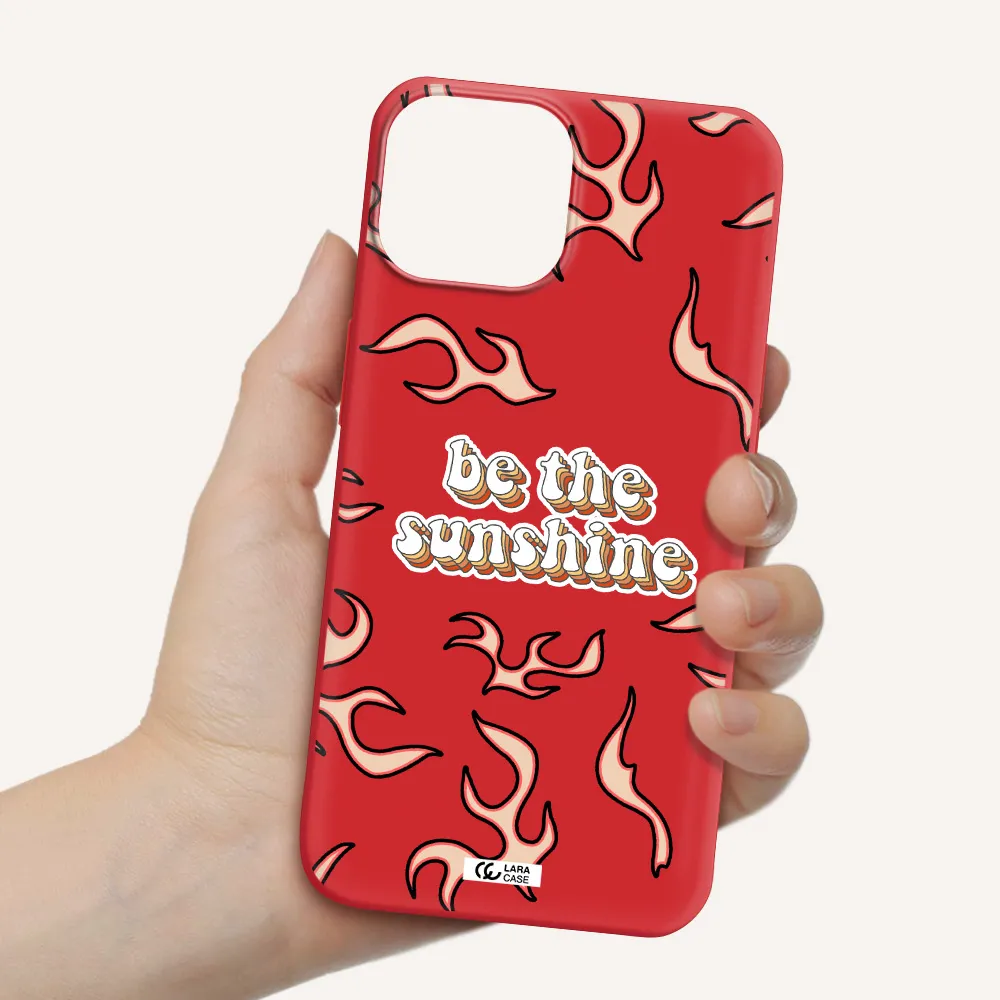 Be The Sunshine Apple iPhone 13 Silicone Imperial Red Case