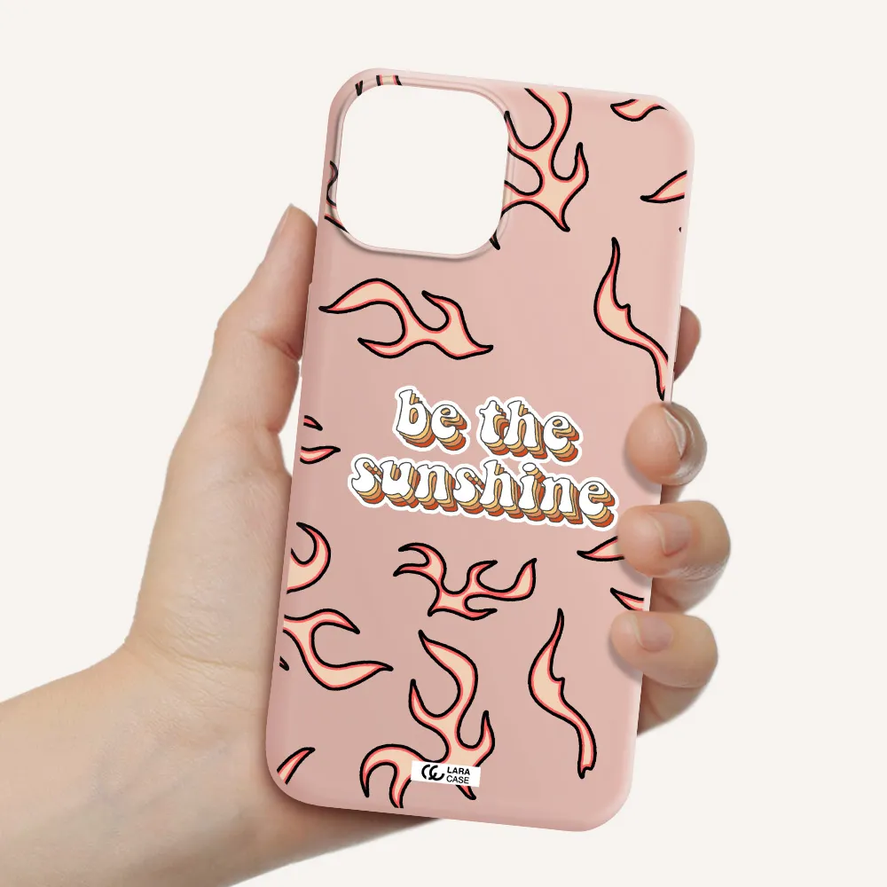 Be The Sunshine Apple iPhone 13 Silicone pastel pink Case