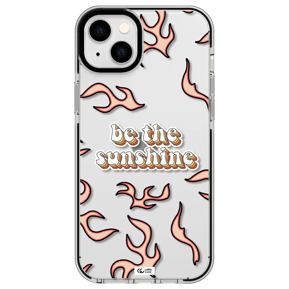 Be The Sunshine Apple iPhone 14 plus impact black border Case
