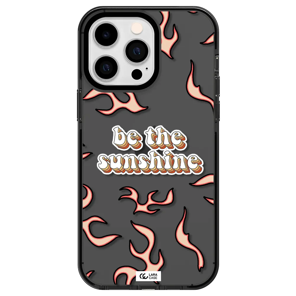 Be The Sunshine Apple iPhone 14 pro max impact Smoke Black Case
