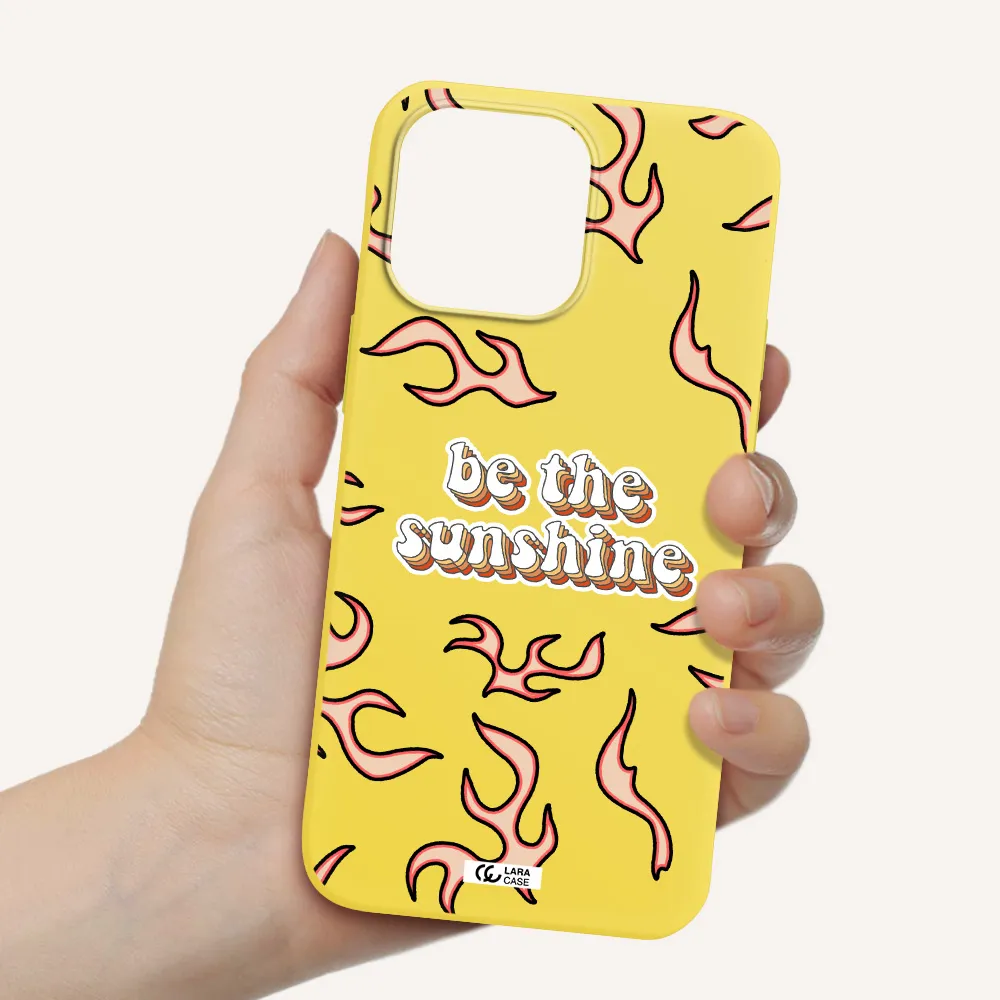 Be The Sunshine Apple iPhone 14 pro Silicone canary yellow Case