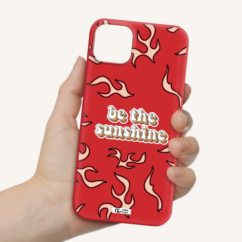 Be The Sunshine Apple iPhone 14 Silicone Imperial Red Case