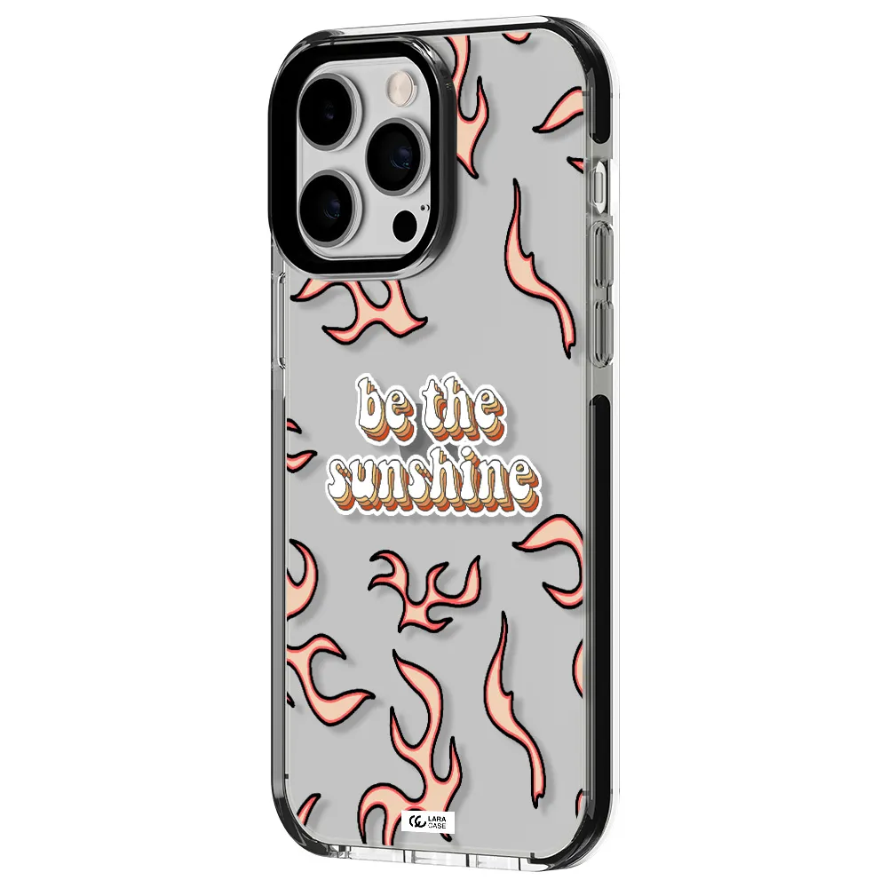 Be The Sunshine Apple iPhone 15 Pro impact black border Case