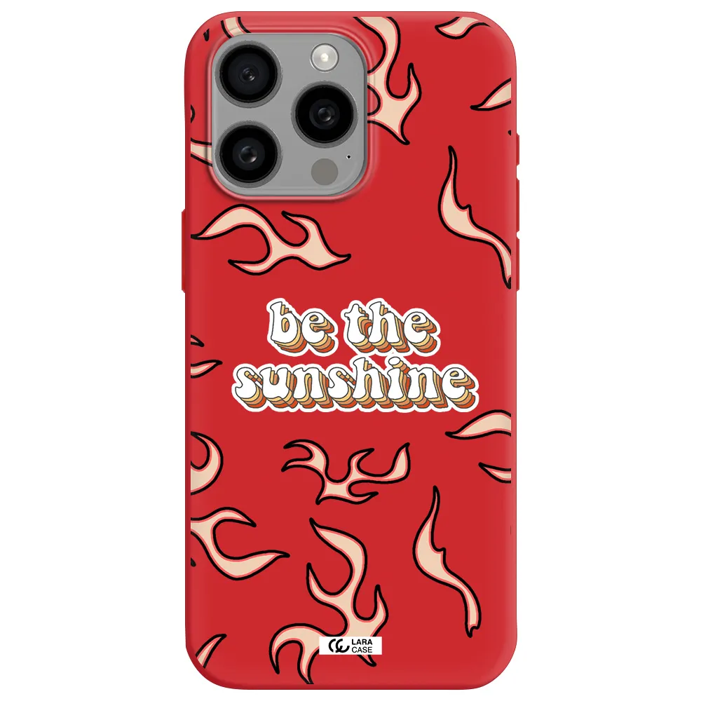 Be The Sunshine Apple Iphone 15 Pro Max Silicone Imperial Red Case