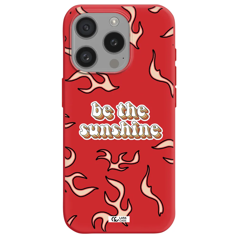 Be The Sunshine Apple Iphone 15 Pro Silicone Imperial Red Case