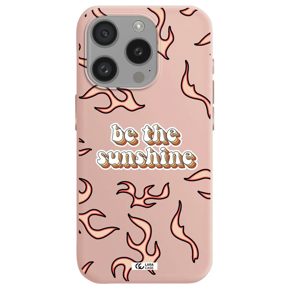 Be The Sunshine Apple Iphone 15 Pro Silicone Pastel Pink Case