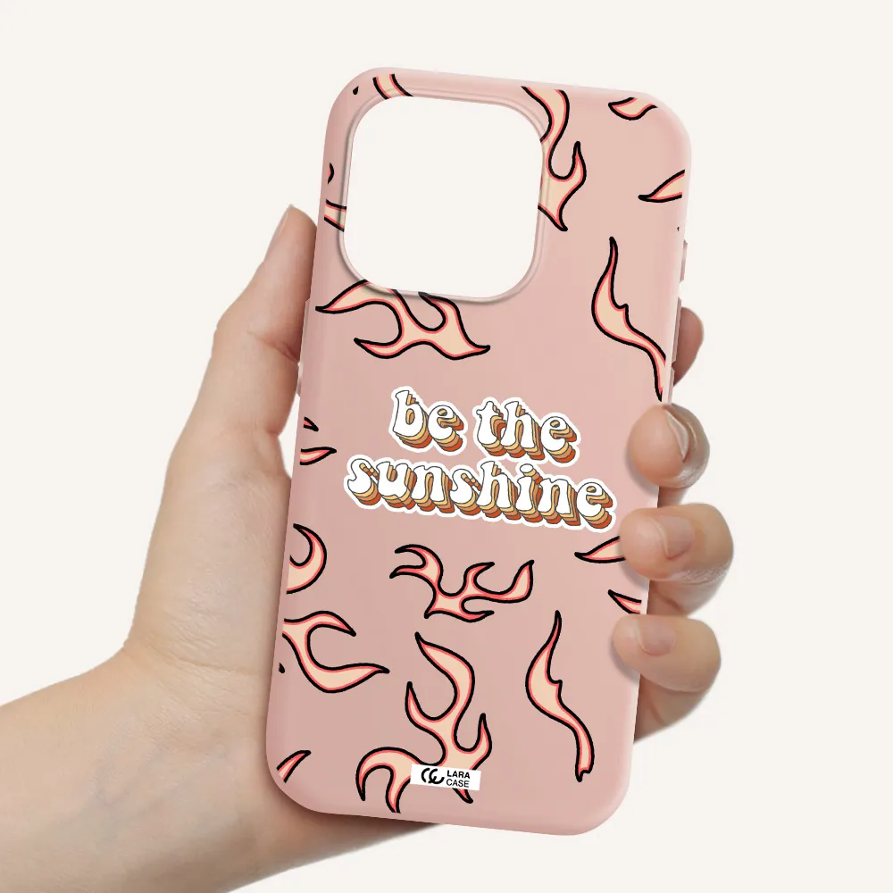 Be The Sunshine Apple Iphone 15 Pro Silicone Pastel Pink Case