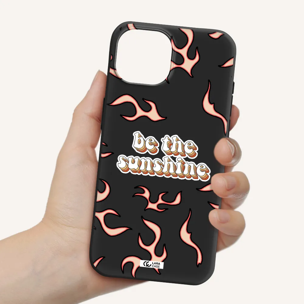 Be The Sunshine Apple iPhone 15 Silicone black Case