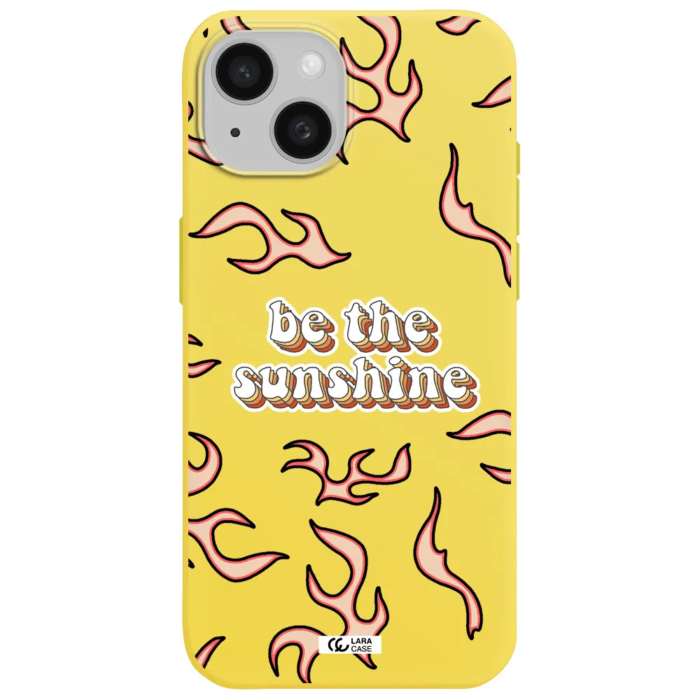 Be The Sunshine Apple iPhone 15 Silicone canary yellow Case
