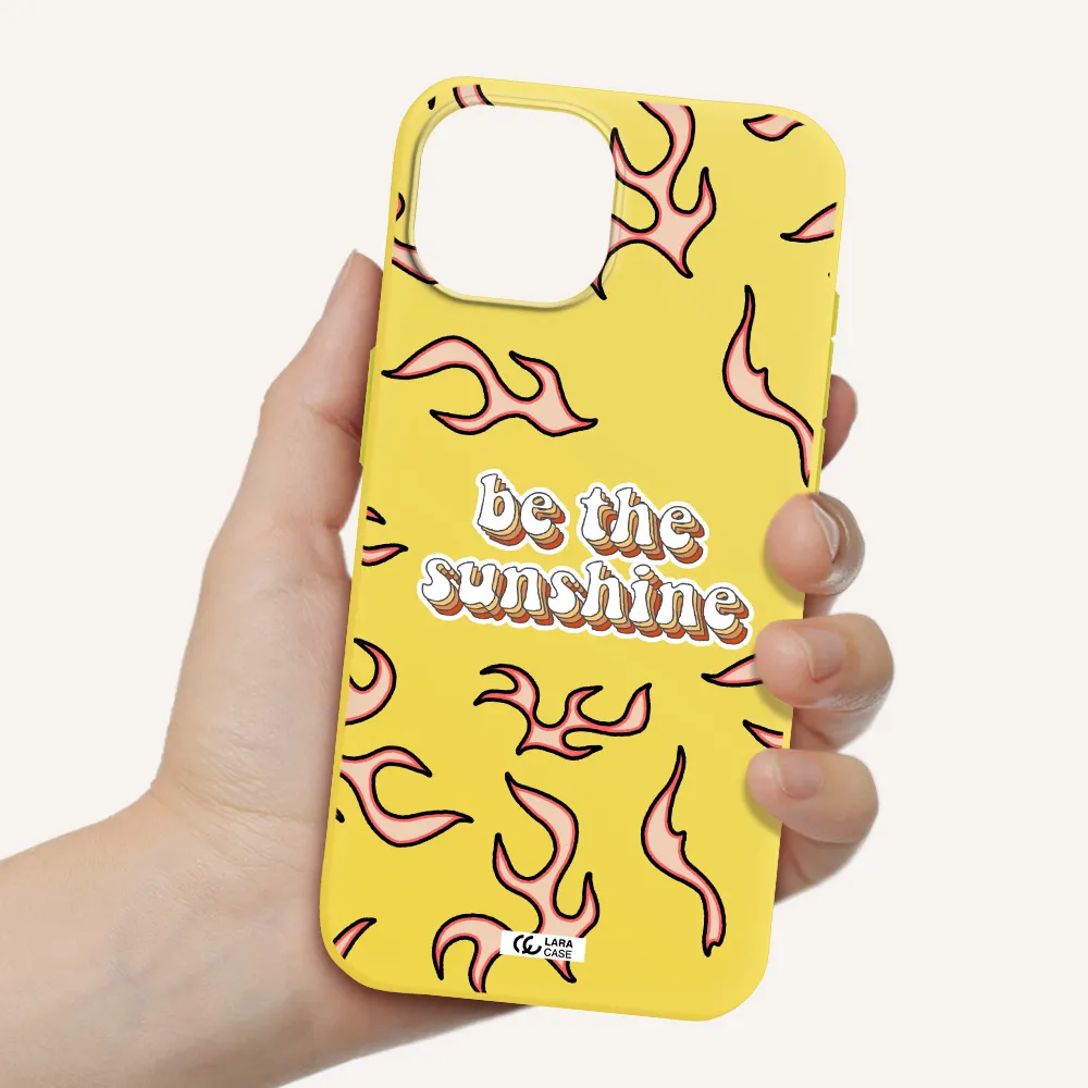 Be The Sunshine Apple iPhone 15 Silicone canary yellow Case